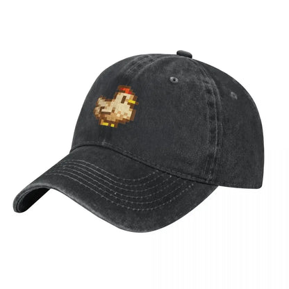 Stardew Valley Kycklingar Baseballkeps derbyhatt lyxiga kepsar rolig hatt födelsedag Herrkepsar Damkepsar