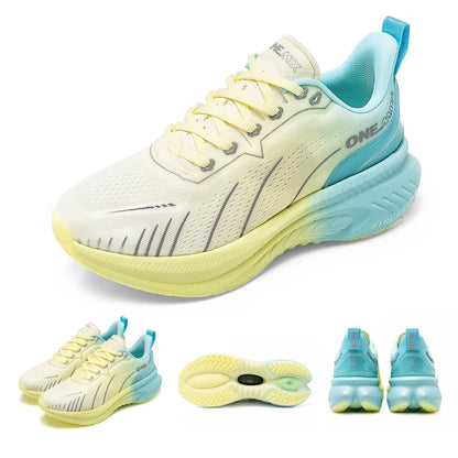 ONEMIX Scarpe da corsa da strada bianche da uomo Scarpe sportive da esterno con cuscinetto d'aria Scarpe da ginnastica da uomo Scarpe da jogging estive Calzature da donna