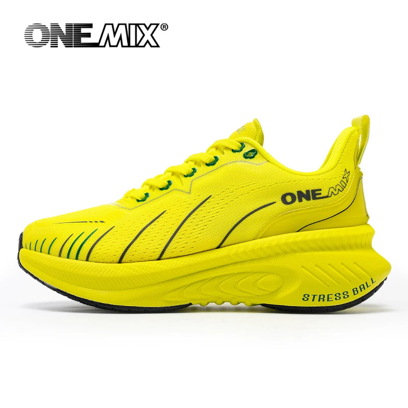 ONEMIX: nuevas zapatillas de running con amortiguación para hombre, adecuadas para corredores intensivos; zapatillas deportivas con cordones para mujer; zapatillas deportivas antideslizantes para hombre, para uso al aire libre.