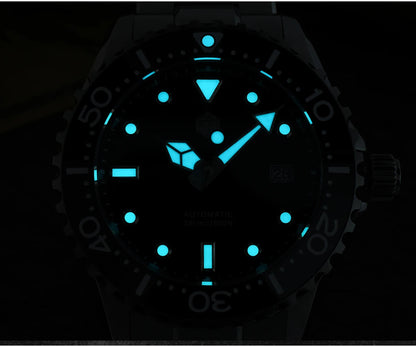 San Martin New 40-44mm Luxury Men's Diver Watch, Classic High Quality NH35 YN55 Automatic Mechanical, Sapphire, BGW-X1, 20Bar