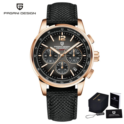 PAGANI DESIGN 2025 New Men Quartz Watches VK63 Fashion Casual 100M Water Resistant Sapphire Glass Stainless Steel Watches
