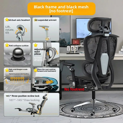Portable Minimalist Ergonomic Chair 10D Armrest Computer Chair Office Chair Study Chair Gaming Chair Gravitysturdy and durable