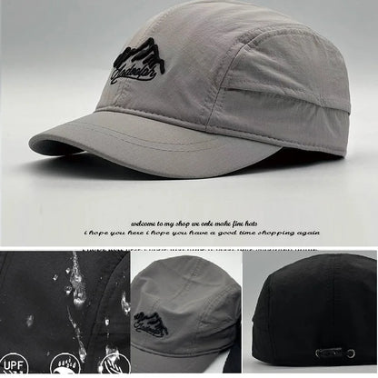 Big Head Hat Back Closed 5cm Short Brim Baseball Cap for Men Mesh Fitted Caps Stretchy Full Closed Caps 56-60cm 61-65cm