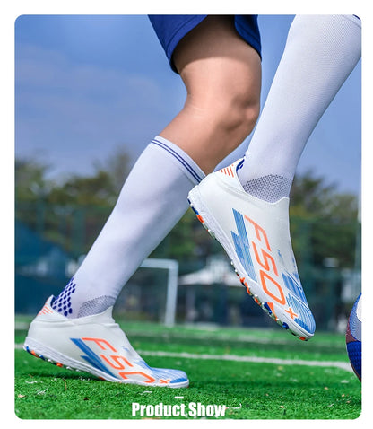 New Men's Soccer Shoes Grass Football Boots Ultralight Sport Comfortable Indoor Cleats Non Slip Fg Turf Futsal Adult Non-Slip