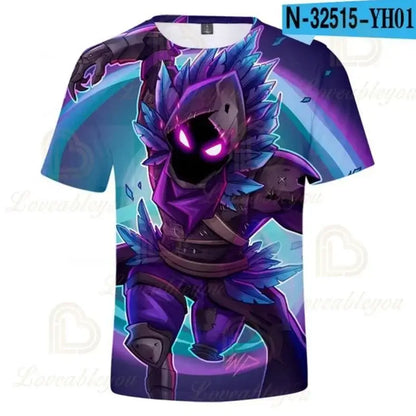 Fortnite Victory Kinderbekleidung für Jungen und Mädchen, Battle Royale 3D-Sweatshirt, Oberteile für Jungen und Mädchen, Kinder-T-Shirt, Hero-Teen-Tops