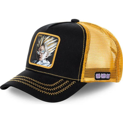 Dragon Ball Son Goku-Kappe, Sommer-Reisekappe mit Schirm, Herren-Kappe mit Stickerei, Hip-Hop-Mesh-Kappe, Sonnenvisier, Baseballkappe, Outdoor-Sport
