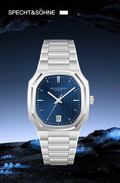 2026 New Luxury Specht & Söhne Watch 37MM Automatic Watches For Men 8215 Movt Sapphire Crystal Stainless Steel 50M Waterproof