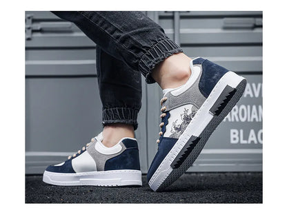 Pantofi casual noi de toamnă pentru bărbați, pantofi plat, respirabili, pentru exterior, adidași cu șireturi la modă, pantofi sport confortabili și la modă pentru bărbați, Zapatillas