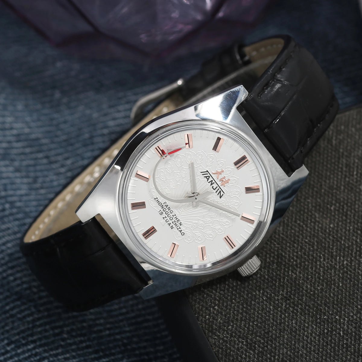 Shanghai 36MM Hand-Wind Mechanical Watch 7120 Waterproof china Watch for Men wholesale