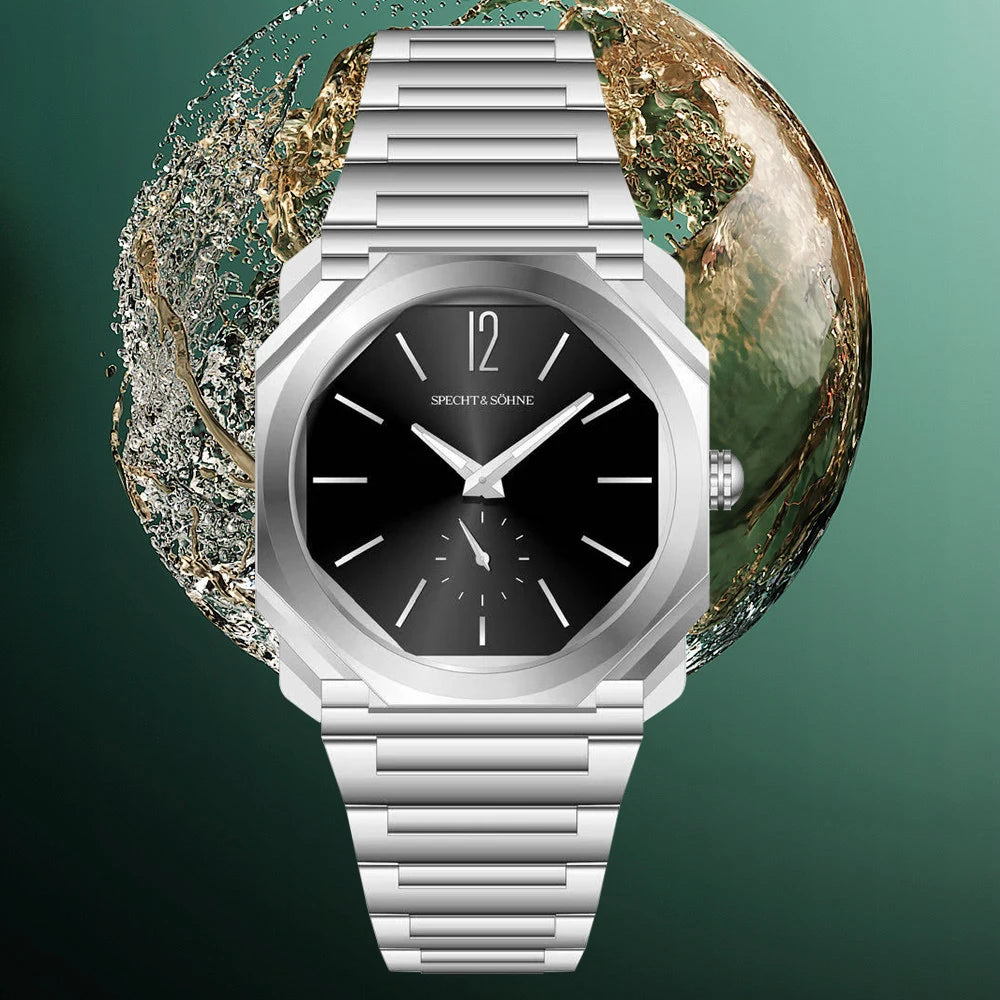 2026 New Fashion 38MM Specht & Söhne Ultrathin Quartz Watch For Men 316L Stainless Steel Watches Sapphire Crystal 50M Waterproof