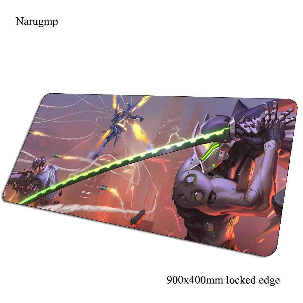 overwatch mouse pad Birthday Computer mat 900x400x3mm gaming mousepad large present padmouse keyboard games pc gamer desk