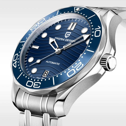 PAGANI DESIGN 2026 New V2 Waves 200M Diving Men's Watches Fashion Luxury Automatic Watch Men AR Sapphire crystal Wrist watch Men