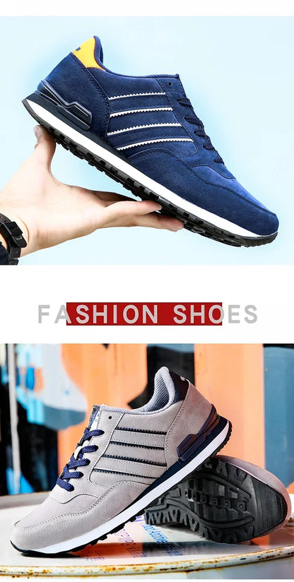 Herren-Sneaker, Leder-Freizeitschuhe, atmungsaktive Herbstschuhe für Herren, flache Herrenschuhe, Herren-Freizeitschuhe
