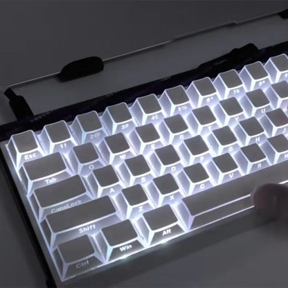 Shadow Keycap Side Print Edge Backlit PBT Shine Through White Black Macarons Cherry Profile 136 Key cap MX Gamer Keyboards AULA