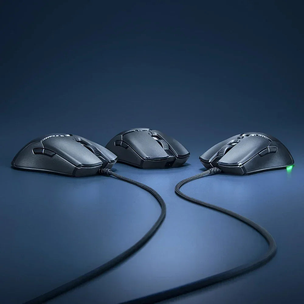 Razer NEW YEAR GIFT Thunder Snake Viper Mini Computer Esports Cable Gaming Mouse Laptop RGB Light, Small Hand Mouse