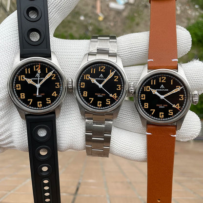 STEELFLIER Official SF740V New Quartz Pilot Series Swiss C3 Luminous 200M Waterproof VH31 Movement Men's Fashion Business Watch