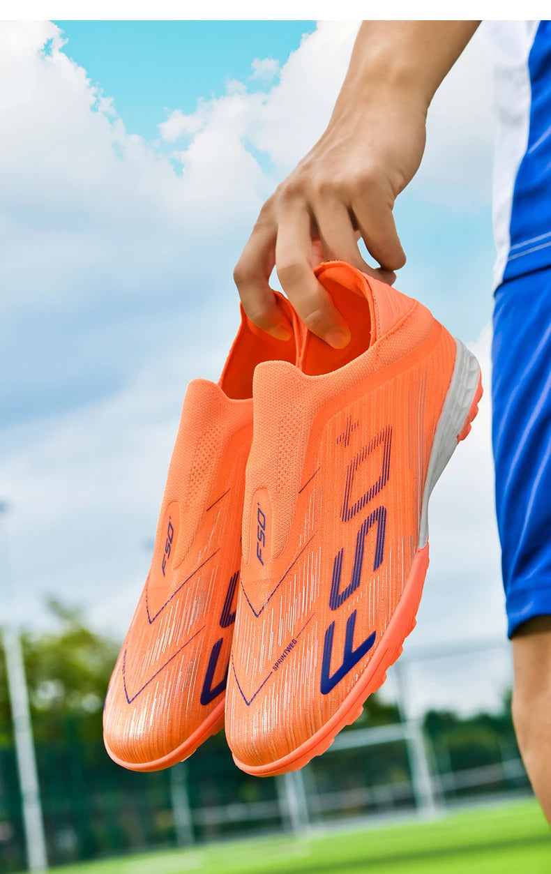 New Men's Football Boots Turf Soccer Shoes Sport Ultralight Comfortable Cleats Futsal Non Slip Fg Grass Indoor Adult Non-Slip