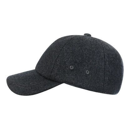 BOTVELA Herren-Baseballkappe aus Wolltweed, lässiger Stil, weich, verstellbar, unstrukturiert