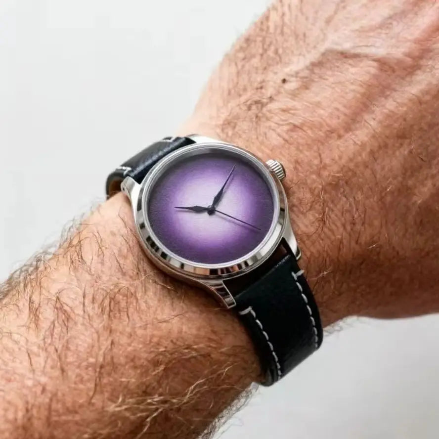 MysteriousCold 38mm Genuine Men's Mechanical Watch 2824 Movement Sapphire 100M Waterproof Leather Business Watches reloj hombre