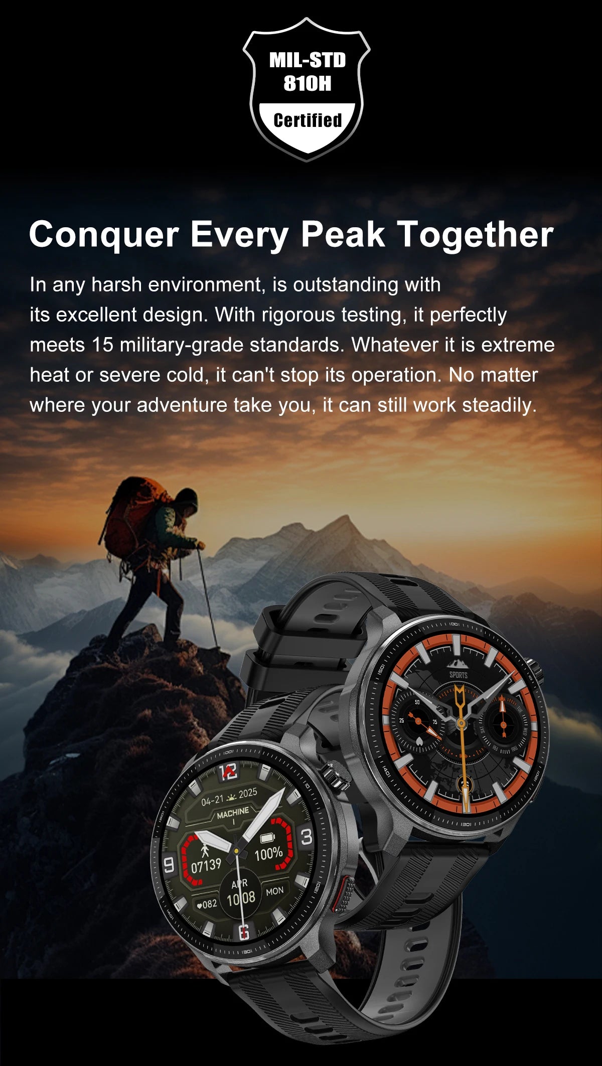 New 4GB Storage Smart Watch GPS Offline Map Local Music Video 200+Custom Dial Swim Outdoor Sport Explosion-proof Military Watchs