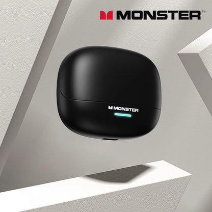 Auriculares Monster MQT52 sem fios Bluetooth 5.4 com bateria de longa duração, auscultadores gaming de modo duplo, som estéreo Hi-Fi e microfone