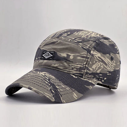 Casquette de baseball à visière courte style camouflage pour hommes et femmes, casquette unisexe tendance de protection solaire pour les activités de plein air
