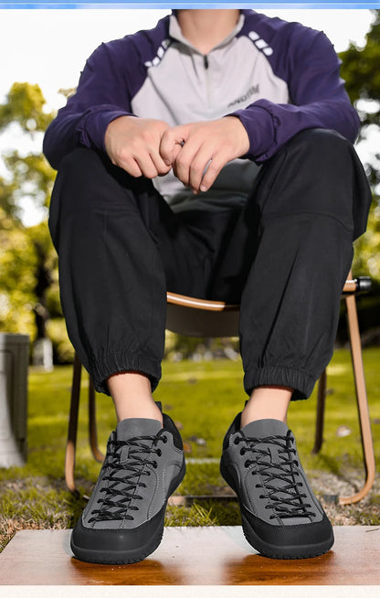 Nové pánské boty 2026 se širokou šířkou, minimalistické barefoot tenisky, turistické běžecké boty s nulovým dropem, outdoorové tenisky se širokou špičkou a protiskluzovou podrážkou
