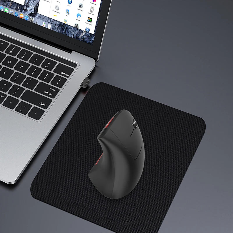 Wireless Mouse Bluetooth Vertical Mouse Dual-Mode Silent Mouse Rechargeable Gaming Mouse For Win Mac OS Laptop Computer Mouse