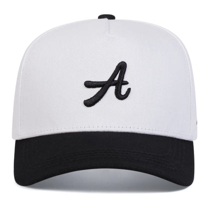 Casquettes de baseball unisexes avec broderie « A Letter Side Los Angeles » – Printemps-automne – Chapeaux décontractés ajustables pour l'extérieur – Chapeau anti-UV – Casquette de sport