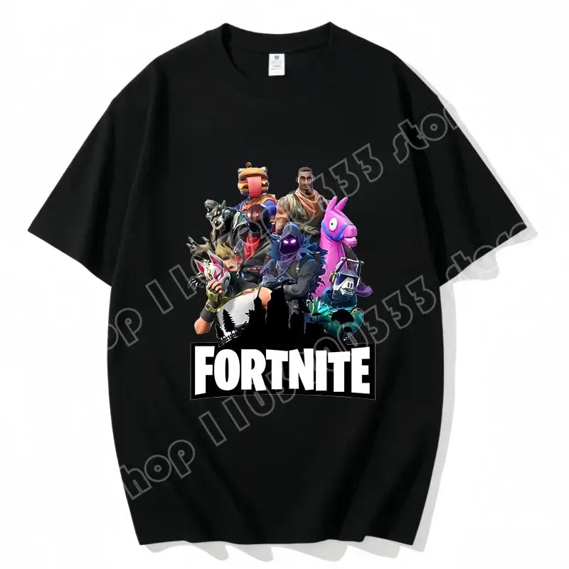 Fortnite majica s okruglim izrezom, uniseks za odrasle, gaming plesna moda, nova, od čistog pamuka, kratkih rukava, savršena za ležerno nošenje i odmor