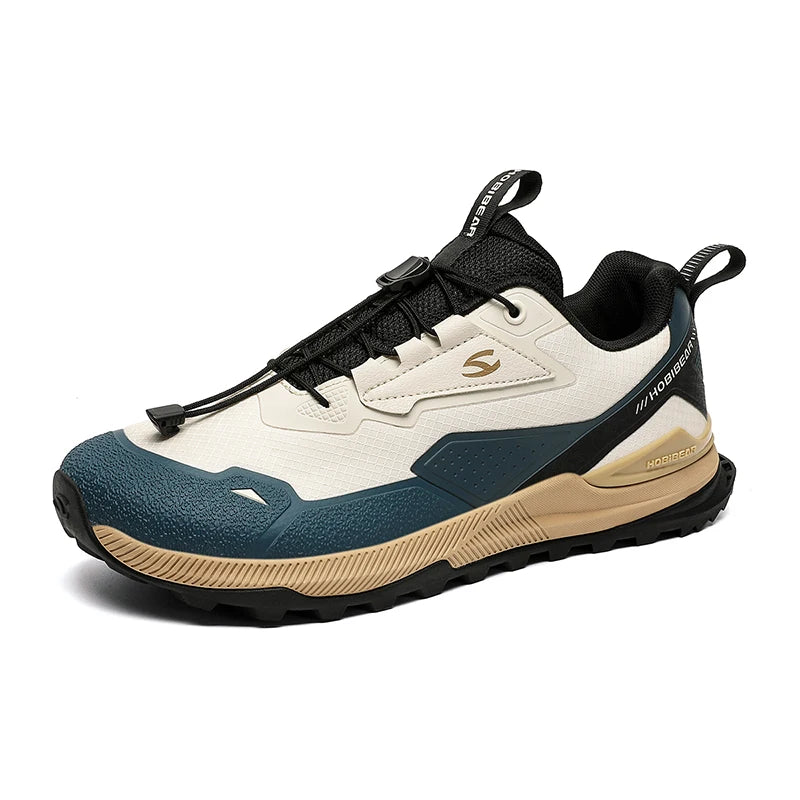 HOBIBEAR Unisex Running Shoes, Elastic Band Hiking Sneakers, Lightweight Breathable Casual Shoes