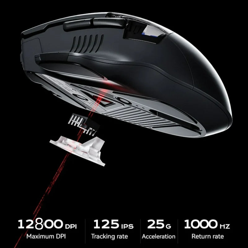 Inphic A9 Explorer V2 Three-mode Gaming Mouse Indicator DPI Adjustable Macro-driver Ergonomics 12000DPI 1000Hz rate of return