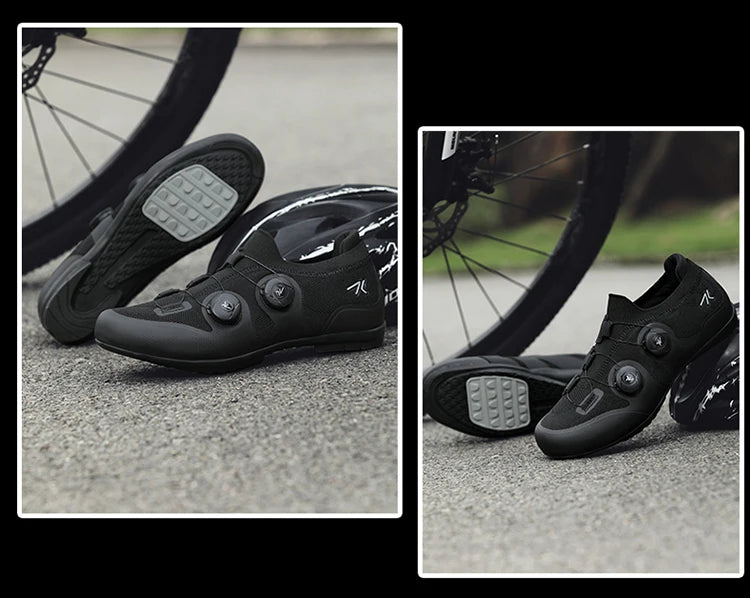 Cyklistické boty na silniční kolo, unisex, HsYixin, prodyšné, se samozamykacím systémem SPD, protiskluzové, závodní boty na silniční kolo, ploché, MTB, cyklistické tenisky