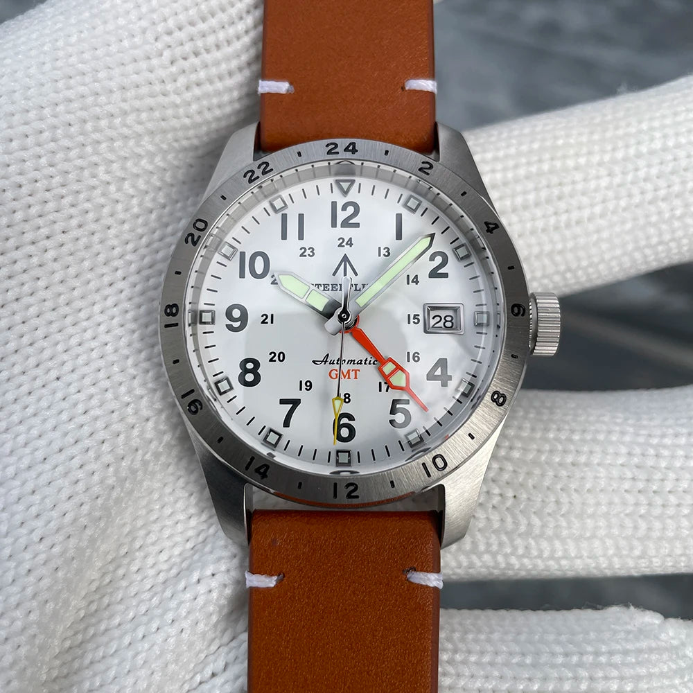 STEELFLIER Official SF792 GMT Mechanical Dive Watches Super Luminous NH34 Movement 20Bar Waterproof Luxury Stainless Steel Watch