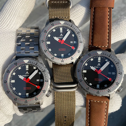 STEELFLIER Official SF752 Fashion Mechanical Wristwatch NH35 Movement Super BGW9 Luminous 20Bar Waterproof Luxury Dive Watches