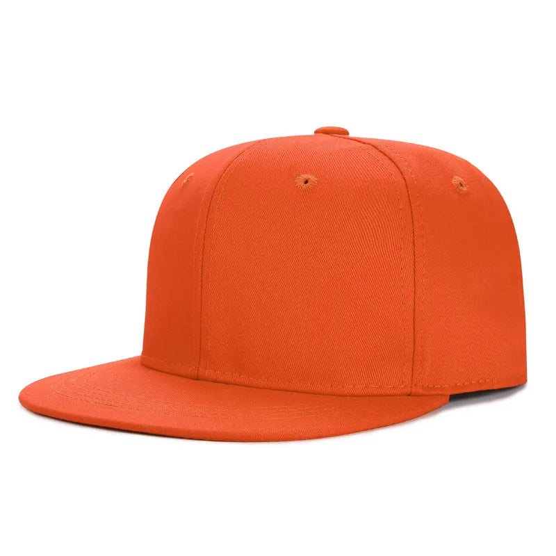 Großhandel: 40 Farben, verstellbare Snapback-Kappen mit flachem Schirm, Damen-Mode, Polyester, einfarbige Baseballmützen, Herren, Hip-Hop, unbedruckte Sportmützen