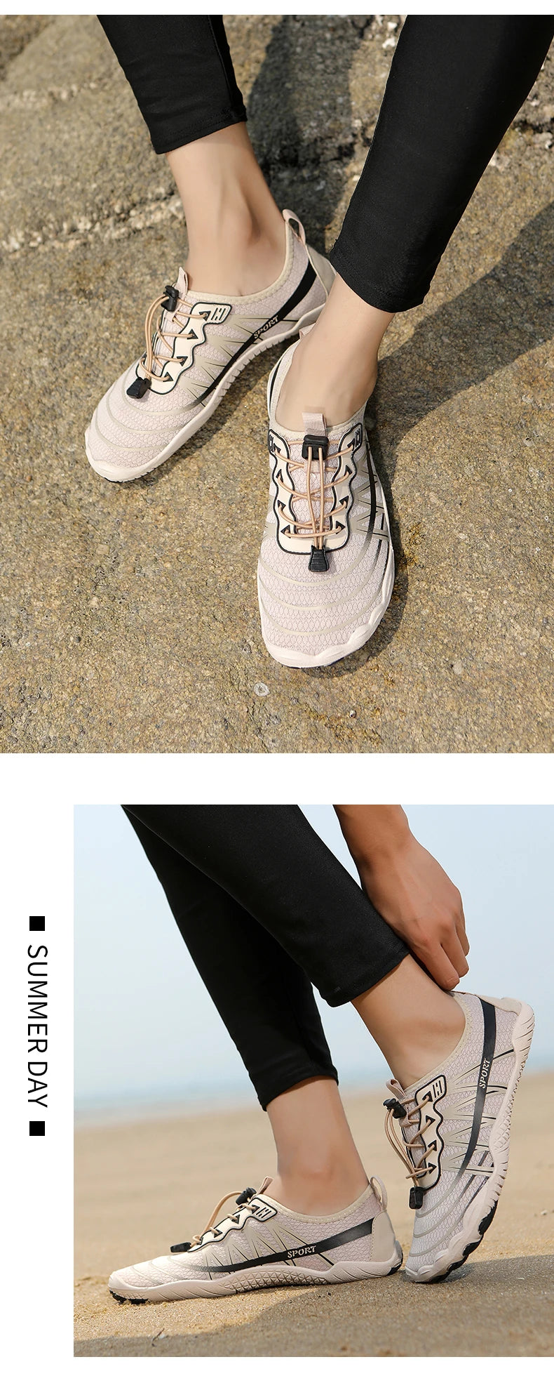 2025 New Water Shoes Barefoot Beach Sports Shoes High-quality Non-slip Swimming Shoes Five-finger Casual Sports Shoes Unisex