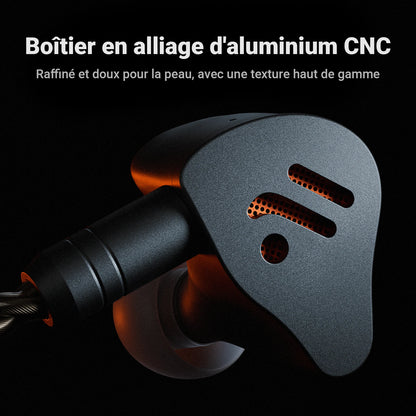 Fosi Audio IM4 HiFi Wired Earphones Open-Back Dynamic Driver IEM Headphones for Music Monitoring, Gaming & Professional Audio