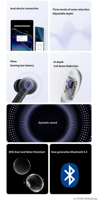 realme Buds T310 Wireless Earbuds Bluetooth 5.4 – 46dB Active Noise Cancelling HiFi Earphones with Deep Bass & Long Battery Life