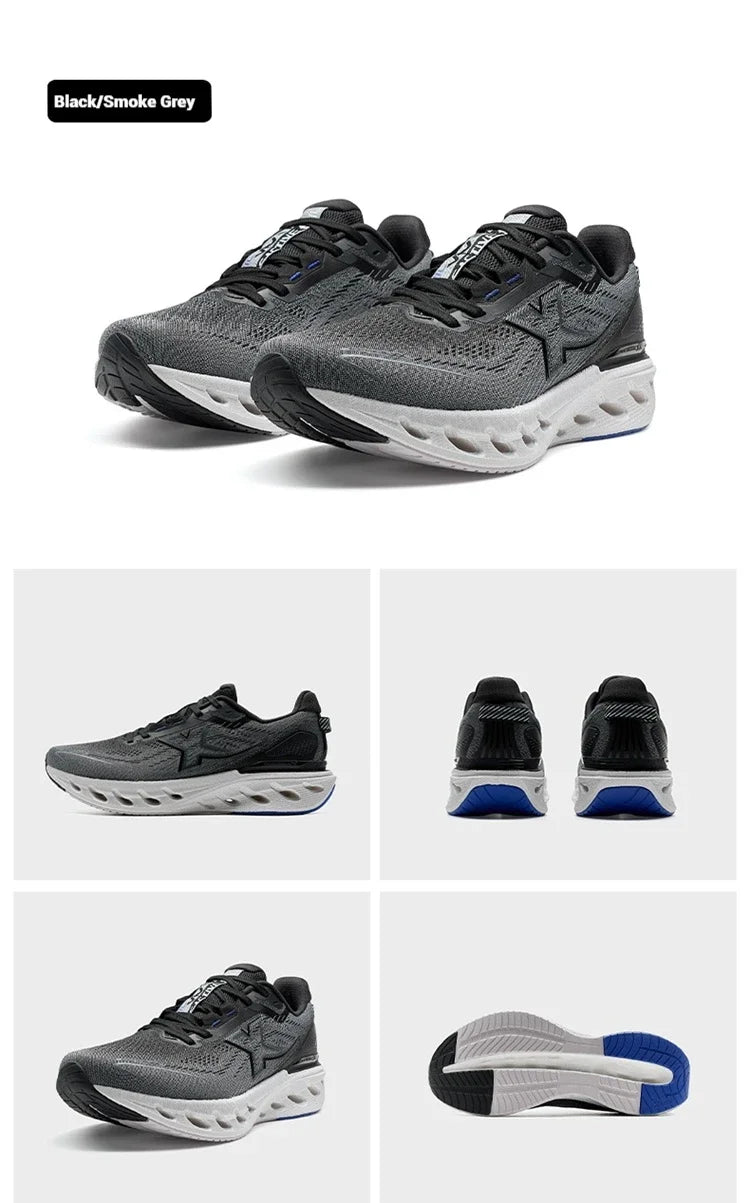 Xtep Reactive Coil 12.0 Running Shoes Male's 2025 Summer Elasticity Sports Shoes Rebound Cushioning Sneakers 975219110045