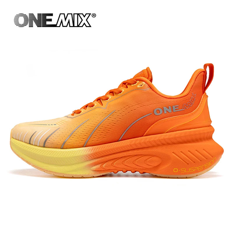ONEMIX: nuevas zapatillas de running con amortiguación para hombre, adecuadas para corredores intensivos; zapatillas deportivas con cordones para mujer; zapatillas deportivas antideslizantes para hombre, para uso al aire libre.