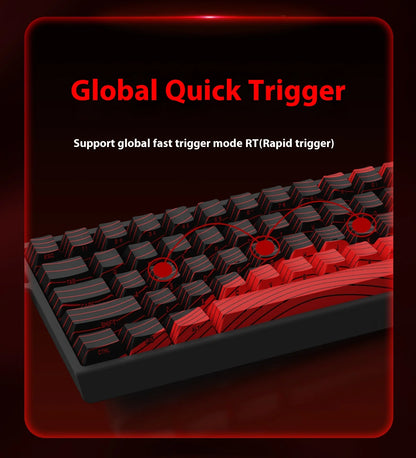 FGG MADLIONS MAD 60/68HE Magnetic Switch Keyboard MADCATZ MAD60 Wired Gaming Keyboard Rapid Trigger Custom Keyboard Office Gift