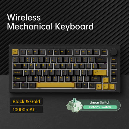 Akko 5075 V3 75% Mechanical Keyboard 8000/10000mAh 2.4GHz Wireless/Wired Type-C/BT 5.0 Hot Swap RGB Gasket for Gaming Typing