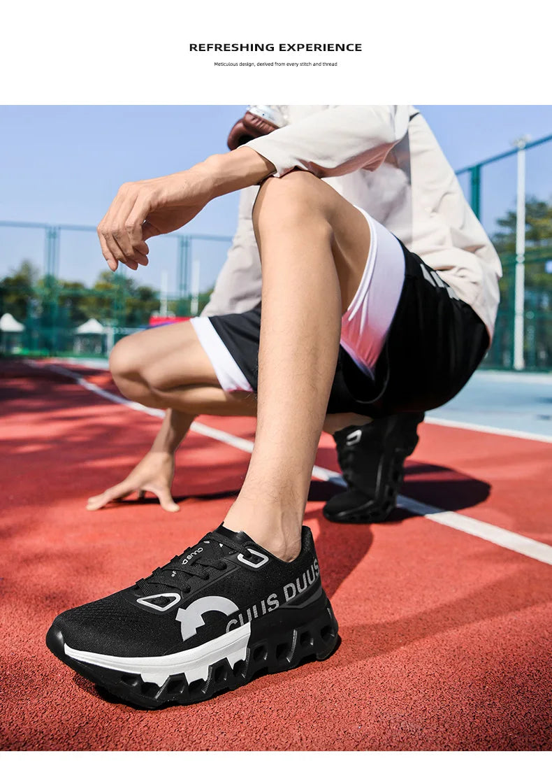 Pánské běžecké boty do terénu s tlumením, protiskluzové pro jogging, prodyšná síťovina, luxusní outdoorové párové tréninkové závodní tenisky