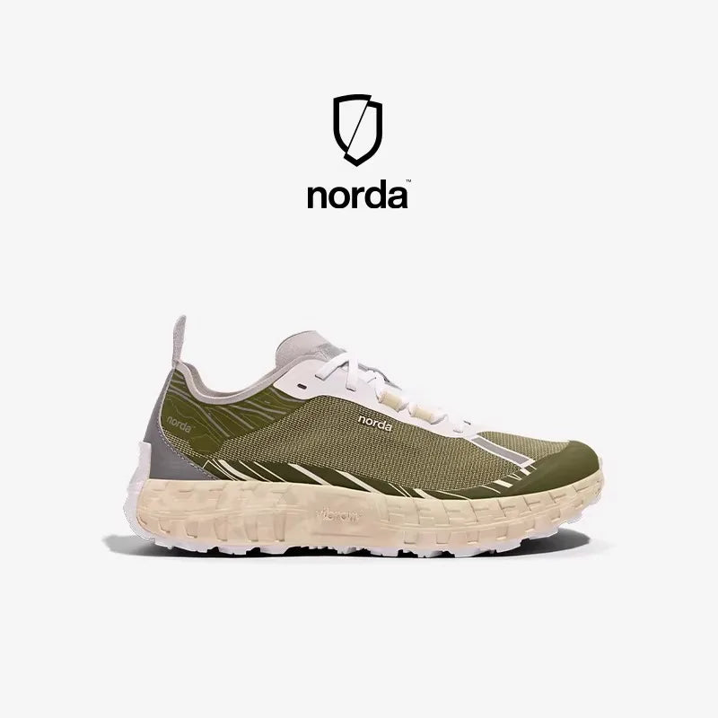 Zapatillas de running todoterreno de corte bajo para hombre Norda 001: transpirables, para actividades al aire libre, ligeras y resistentes al desgaste.