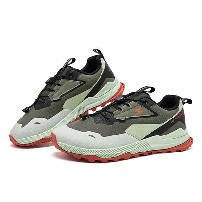 HOBIBEAR Unisex Running Shoes, Elastic Band Hiking Sneakers, Lightweight Breathable Casual Shoes