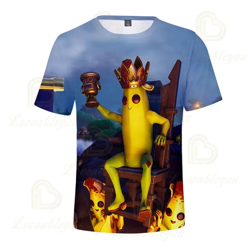 Fortnite Victory Royale Ninja Fashion 3D T-Shirts Summer Short Sleeve Children Clothing Cartoon Print Baby Clothes Kids T Shirt