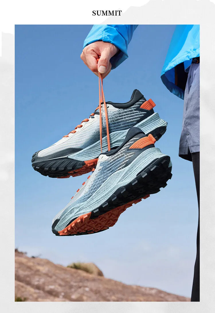 361 Degrees WUXIA 2 løbesko, lette, åndbare, stødabsorberende, skridsikre og bløde alsidige sneakers til udendørs vandring for mænd 672542201