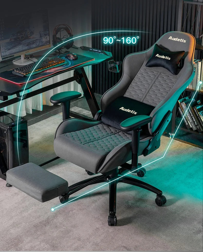 Office Ergonomic Gaming Chairs Desk Gamer Computer Comfortable Chaises Vanity Chair Technology Fabric Sillas Gamer Home Bedroom