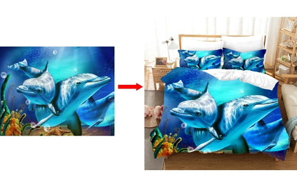 Cartoon/Anime Son Goku Dragon Ball Themed Printed Bedding Set: This soft and comfortable set includes a duvet cover and pillowcase